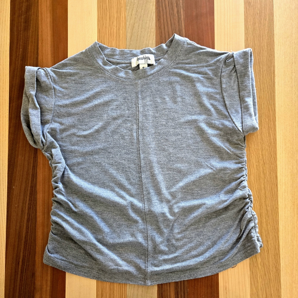 Speechless Heather Gray Top Size Small (Kids)